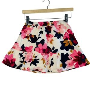 Old Navy Toddler Girls Tiered Floral Ruffle Skirt Pink Navy 4T Cottagecore Ditsy